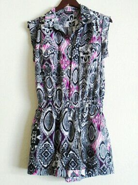 Shinestar medium abstract print romper